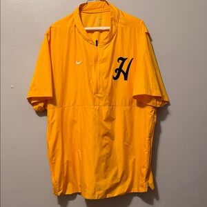 Nike Yellow Raincoat with Black Logo